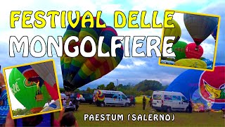 Festival delle Mongolfiere XI edizione 2019 Paestum Salerno Italy 06102019 4K 60fps [upl. by Aneel]