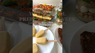 Healthy amp Highprotein Meal Prep  100G protein  Link to recipes⬆️ mealprep highprotein [upl. by Toland]