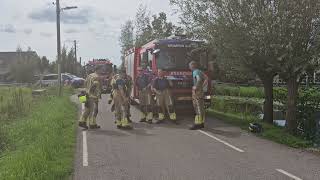 240727 Prio 1 Woningbrand rietendak  Benedenberg Bergambacht [upl. by Brigit]