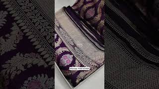 Pure Katan Banarasi Silk Saree  banarasi saree  JMSHandlooms viral shorts [upl. by Sauveur]