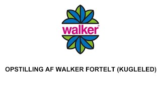 Walker Campingstyle  OPSTILLING AF WALKER FORTELT KUGLELED [upl. by Ransell]