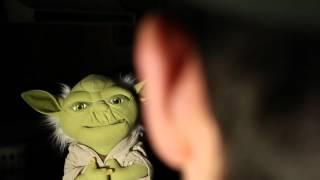 Deluxe Talking Yoda Plush with Moving Mouth from ThinkGeek [upl. by Aggappora]