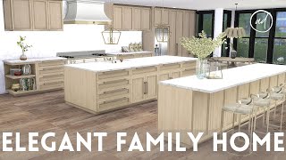 ELEGANT FAMILY HOME  Sims 4  CC SPEED BUILD [upl. by Yleve]