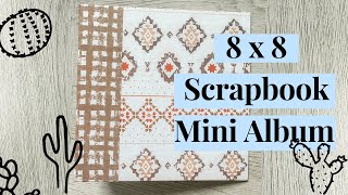 How To 8x8 Mini Album Tutorial Easy [upl. by Lurlene875]