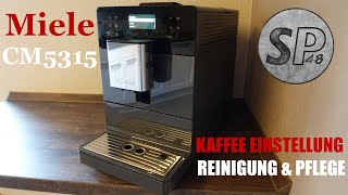 Miele CM5315  Kaffee Einstellung und Reinigung [upl. by Yarazed]