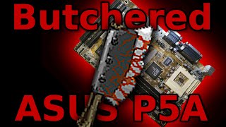 Can we save this Butchered ASUS P5A Super Socket 7 Motherboard Part 1 [upl. by Wunder]