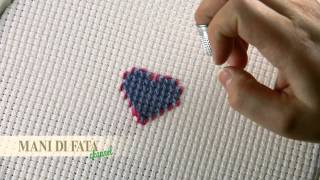 MANI DI FATA  PUNTO SCRITTO  HOLBEIN STITCH  PUNTO LINEAL [upl. by Apple]