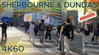 SHERBOURNE amp DUNDAS  TORONTO  FALL 2024  Gopro 4k60 [upl. by Kristoffer]