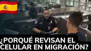 😱📱así REVISAN TU CELULAR EN MIGRACIÓN ESPAÑA 2023🇪🇸 [upl. by Ahsemal543]