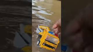 Mini JCB washing in water 🌊💦ytyoutubeshortstractorhousecompacttractorfarmimplementsminitractor [upl. by Nnyw]