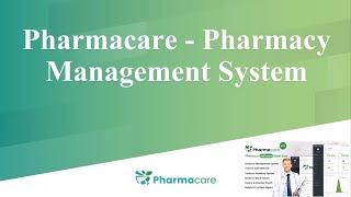 Pharmacare  Pharmacy Management System  Best Pharmacy Management Software [upl. by Reffinnej]