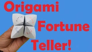 How to Fold an Origami Fortune Teller  How to Use it [upl. by Vail]