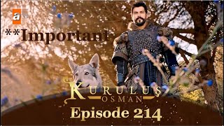 Osman Season 5 Episode 214 Urdu  Review  Ghazi Explains [upl. by Ranique]