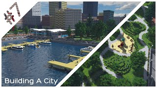 Building A City 7 S2  Marina amp City Park  Minecraft Timelapse [upl. by Jimmie]