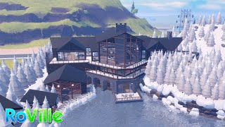 Mountain Winter Cabin  Home Tour With House Code  Roblox RoVille [upl. by Seymour]