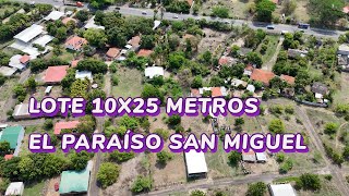 Se Vende Lote Grande en Lotificación El Paraíso San Miguel cerca de Mall 23000 Tel 503 72998557 [upl. by Einnahc186]