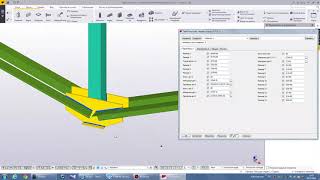 Tekla Structures Ферма подстропильная ГСП1 [upl. by Enajiram]