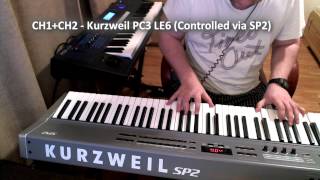 Kurzweil PC3 LE6 vs SP2 [upl. by Semreh]