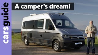 Volkswagen Crafter Kampervan 2024 review JaycoVW partnership produces Australias best camper van [upl. by Nylrehc]