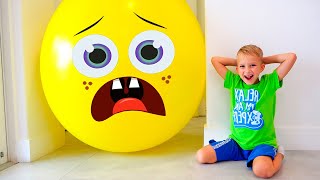 Vlad and Niki play Hide and Seek with balloons  Funny stories for kids [upl. by Eicaj8]