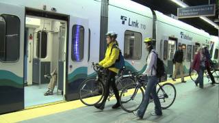 Sound Transit  How to ride with your bicycle on Link light rail [upl. by Trahern752]