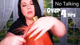 ASMR Hair Salon Roleplay Compilation NO TALKING Wet Haircut Straightening Blow Dry Hair Wash [upl. by Eiramaneet]