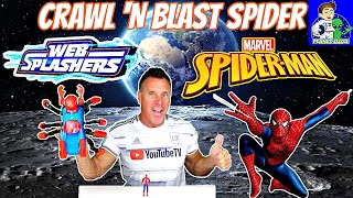 MARVEL Spiderman Crawl N Blast Spider Web Splashers [upl. by Orpah]