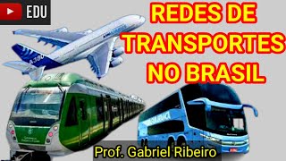 Redes de transportes no Brasil  7° Ano  Aula de geografia [upl. by Imuy]