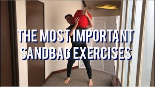 Sandbag Exercises for JudoWrestling [upl. by Ynavoj]