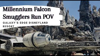 Millennium Falcon  Smugglers Run POV shorter line queue Galaxys Edge Disneyland Resort June 2021 [upl. by Solberg]