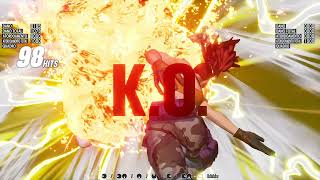 KOF XV LEONA STUN TOD COMBO 98 HITS [upl. by Sandor693]