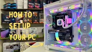 How to Set Up Your Gaming PC  RGB Custom PC [upl. by Aramen311]