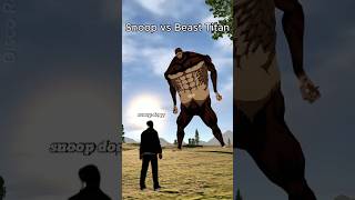 Snoop Dogg vs Beast Titan attackontitan snoopdogg aot beasttitan vrchat cwalk [upl. by Atwekk]