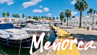 Cala’n Bosch marina Menorca Balearic islands Spain 🇪🇸🇪🇸  walking tour timewarp and aerial view [upl. by Aral847]