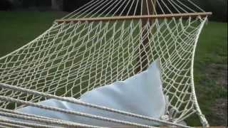 How to Hang a Hammock between Treated Posts with Support Cables [upl. by Finley23]