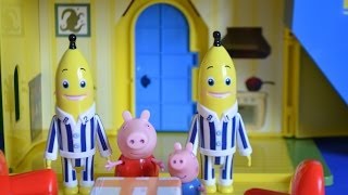 Peppa Pig Full Episode PlayDoh Bananas in pajamas New House Story Peppa pig toys WOW [upl. by Barnabas]