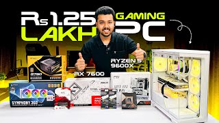 Rs 125 Lakh All White Antec PC Build 2024  Ryzen 5 9600X amp RX 7600 🔥 [upl. by Daiz18]