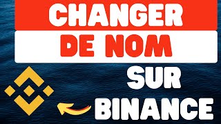 Comment changer de nom sur Binance [upl. by Korrie]