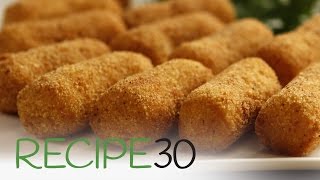 Classic Potato Croquettes  By RECIPE30com [upl. by Amled328]