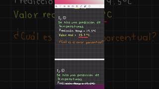 🤔 ¿Cómo calcular el error relativo porcentual  ¡Muy básico  Shorts matematicas [upl. by Merill]