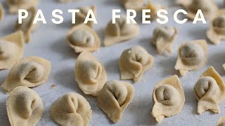 PASTA FRESCA come prepararla SENZA UOVA  Cappelletti fatti in casa [upl. by Eiluj310]