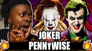 The Joker vs Pennywise Epic Rap Battles Of History Reaction [upl. by Nilde]