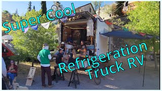 Fantastic Custom Refrigeration Truck RV Conversion  The Wander Box Tour and Interview [upl. by Nivan]