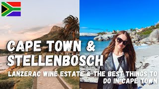 AMAZING THINGS TO DO IN CAPE TOWN  5 days in Cape Town amp Stellenbosch blog Lanzerac wine estate [upl. by Kennan]