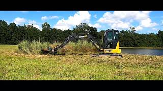 John Deere 35G with 42quot Rut mfg cutter [upl. by Aymahs]