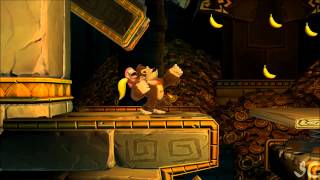 Donkey Kong Country Tropical Freeze  World 5B KONG Letters amp Puzzle Pieces [upl. by Spatola503]