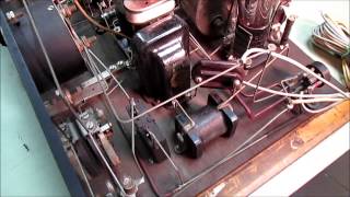 1920s Kit Built Superheterodyne Radio  Madison amp Moore  Wildwood Castle [upl. by Sivatco]