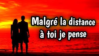 Malgré la distance à toi je pense 💖❤️ message damour très touchant 💖 lettre damour [upl. by Corenda]