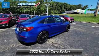 Certified 2022 Honda Civic Sedan Sport Denville NJ T07382B [upl. by Anirahtak640]