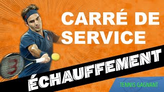 Tennis Échauffement parfait carré de service [upl. by Hoeg]